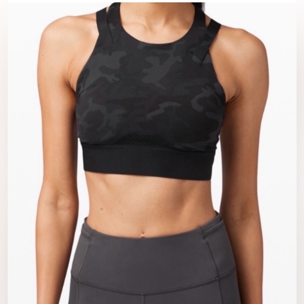 Lululemon To The Beat Camo Sports Bra , size 8